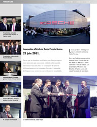 Notre photo r&eacute;alis&eacute;e pour le Centre Porsche &agrave; Gen&egrave;ve apparait dans le Magazine Porsche Time num&eacute;ro 3/2011 en page 20
